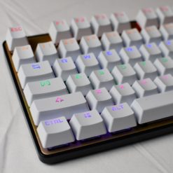 White OEM Shinethrough Keycaps | Flashquark Mechanical Keyboard Store White OEM Shinethrough Keycaps