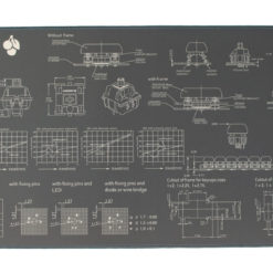White on Gray Deskpad Main | Flashquark Mechanical Keyboard Store White on Gray Deskpad Main