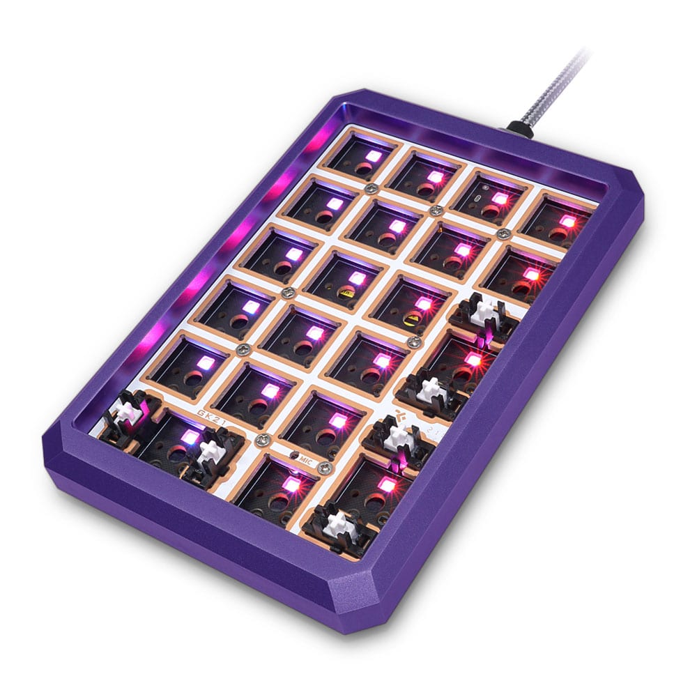 GK21S Metallic Blue Bluetooth Numpad | Flashquark Mechanical Keyboard Store GK21S Metallic Blue Bluetooth Numpad