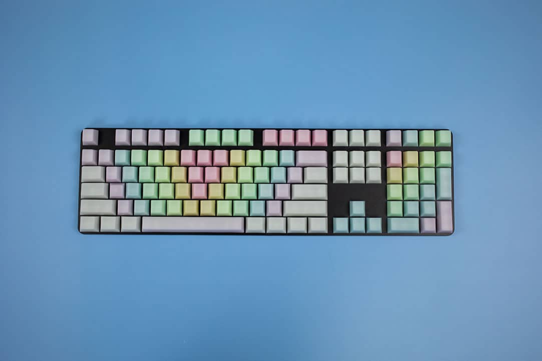 OEM Happy Rainbow POM keycaps full | Flashquark Mechanical Keyboard Store OEM Happy Rainbow POM keycaps full