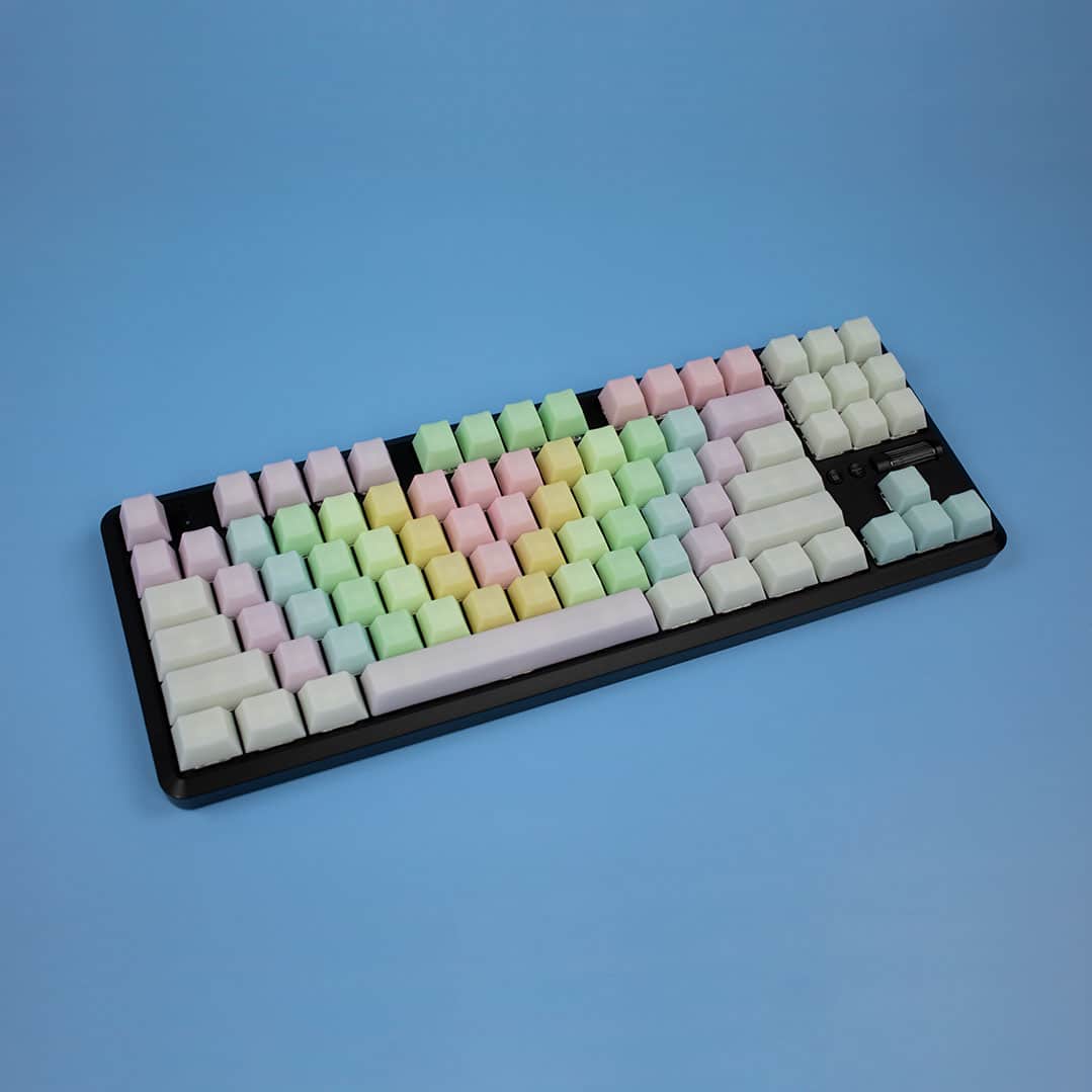 OEM Happy Rainbow POM keycaps | Flashquark Mechanical Keyboard Store OEM Happy Rainbow POM keycaps