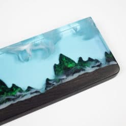 Elements of Nature Mountain Glow Wrist Rest Close | Flashquark Mechanical Keyboard Store Elements of Nature Mountain Glow Wrist Rest Close