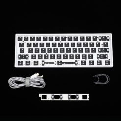 GK61xs with double spacebar White | Flashquark Mechanical Keyboard Store GK61xs with double spacebar White