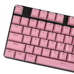 Acrylic Honeycomb Keycaps Pink Main | Flashquark Mechanical Keyboard Store Acrylic Honeycomb Keycaps Pink Main