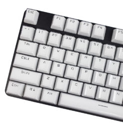 Acrylic Honeycomb Keycaps White Main | Flashquark Mechanical Keyboard Store Acrylic Honeycomb Keycaps White Main