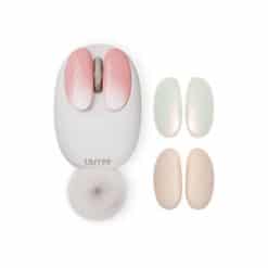Lofree Petal Mouse Pink White | Flashquark Mechanical Keyboard Store
