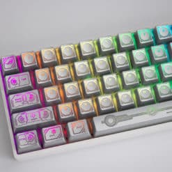OEM Profile Eye of the Prodigal Silver Keycaps RGB | Flashquark Mechanical Keyboard Store OEM Profile Eye of the Prodigal Silver Keycaps RGB